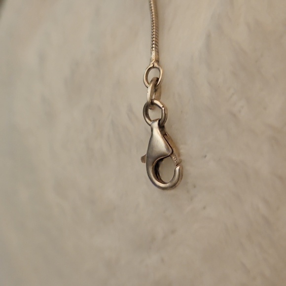 Vintage Sterling Silver Beaded Snake Chain Bracelet - Picture 7 of 7